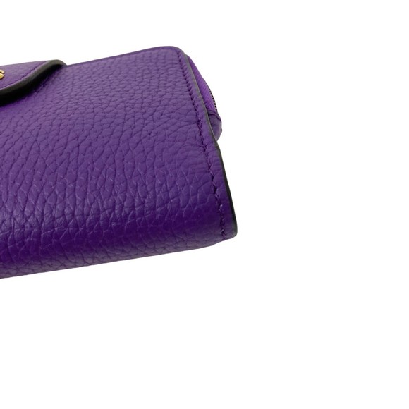GUCCI double G medium wallet bamboo Purple - Picture 6 of 9